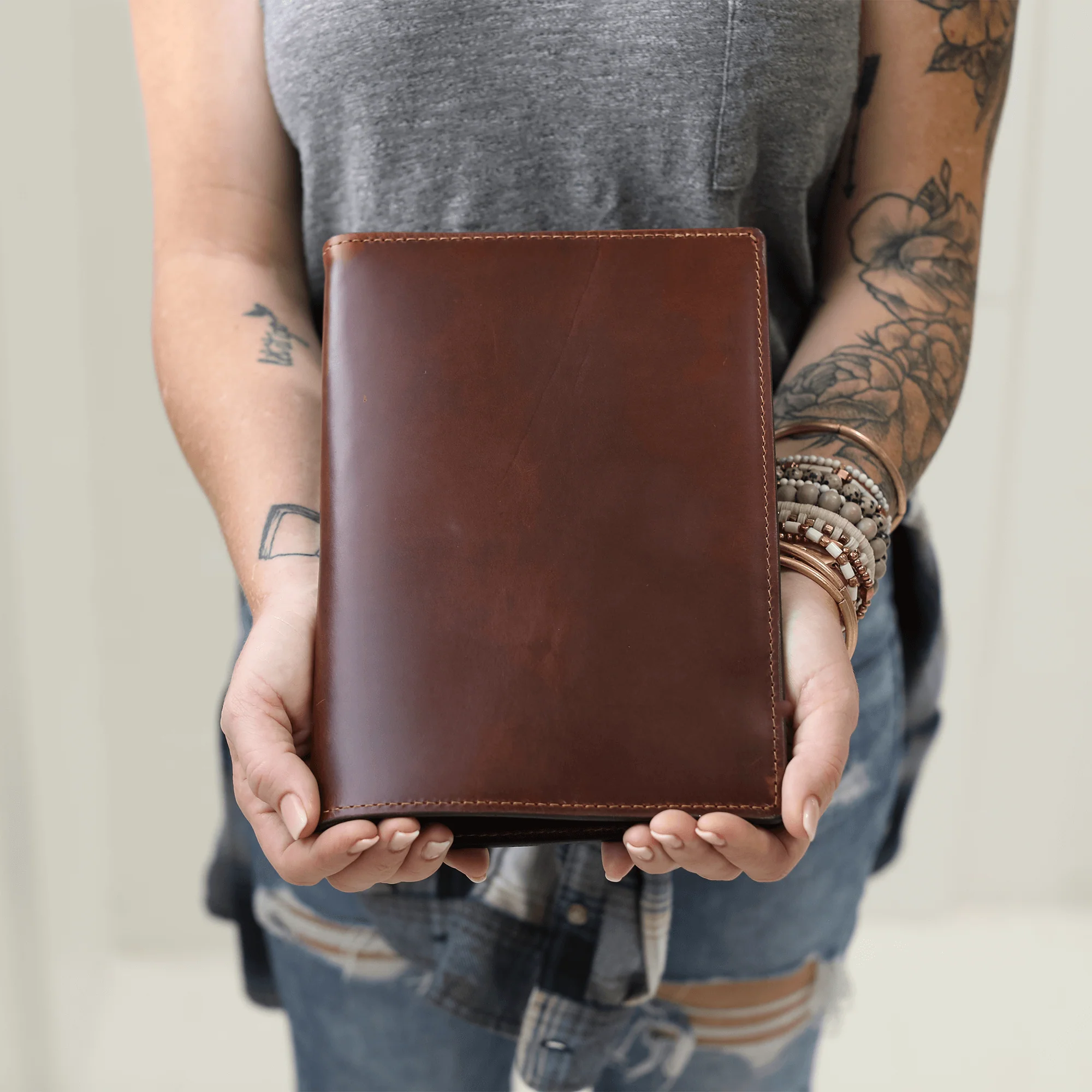 Stylish Leather Steno Pad with Cover - Image 15