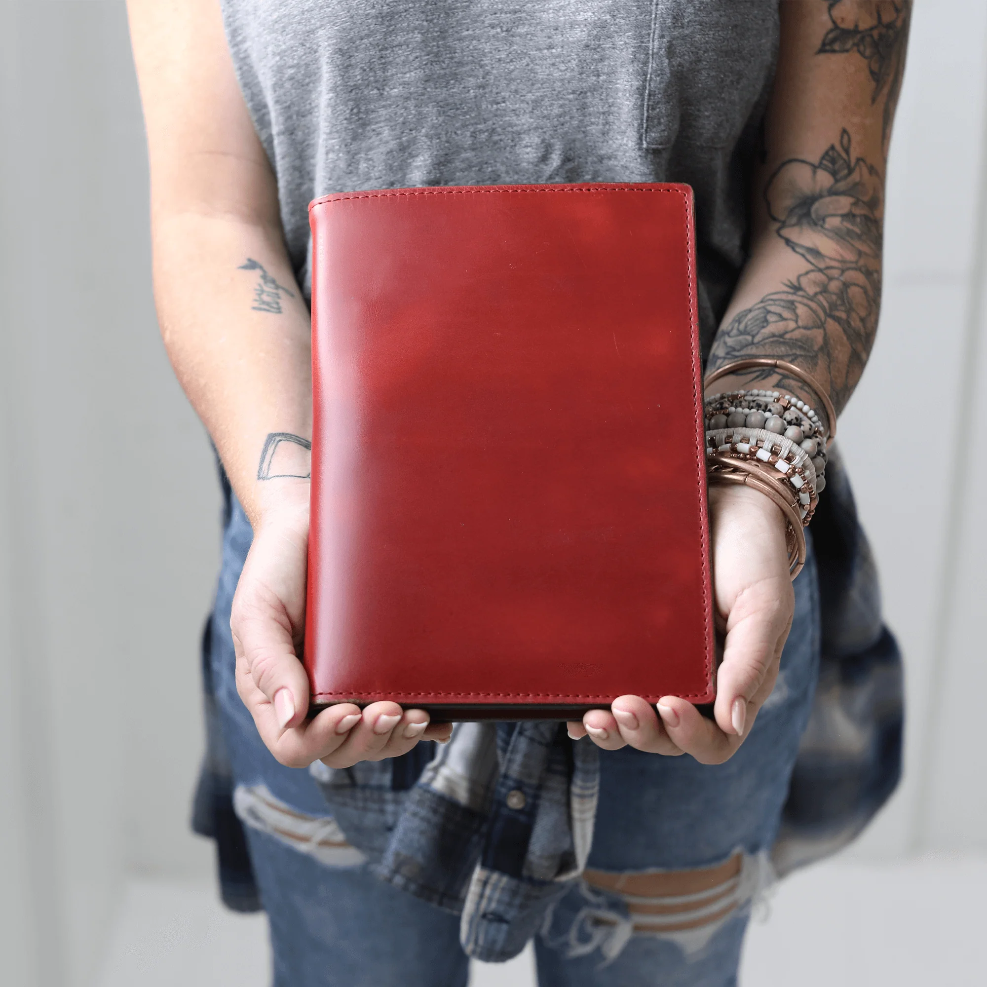 Stylish Leather Steno Pad with Cover - Image 17