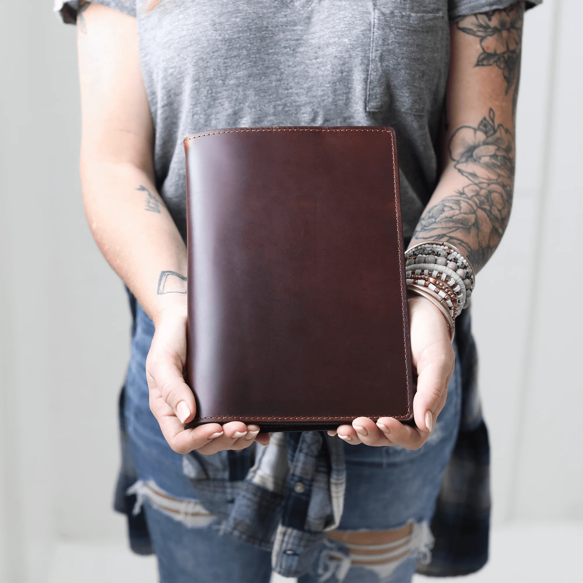 Stylish Leather Steno Pad with Cover - Image 19