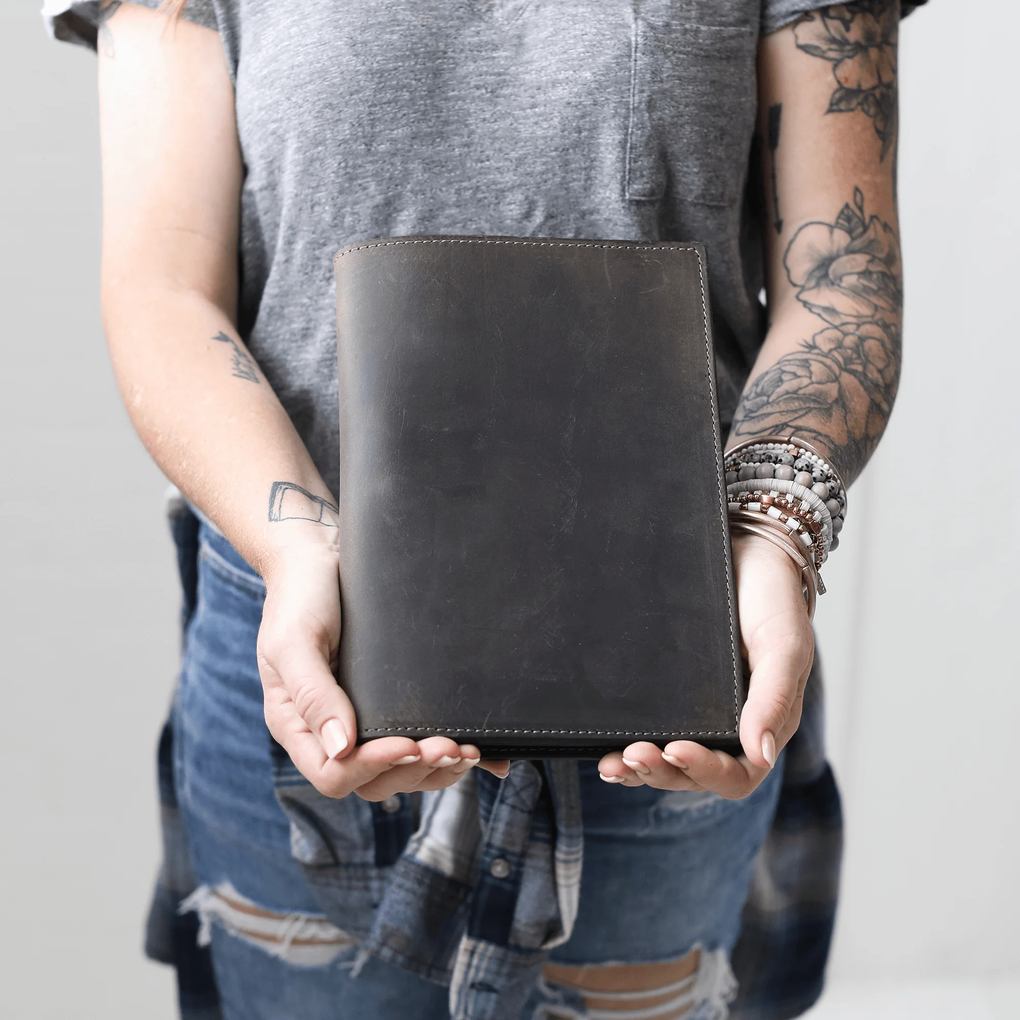 Stylish Leather Steno Pad with Cover - Image 9