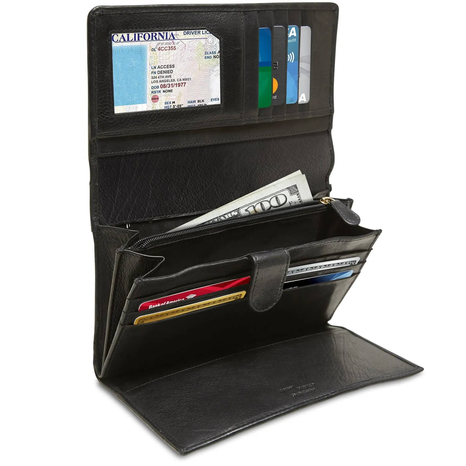 Leather Wallet Clutch Bag - Image 2