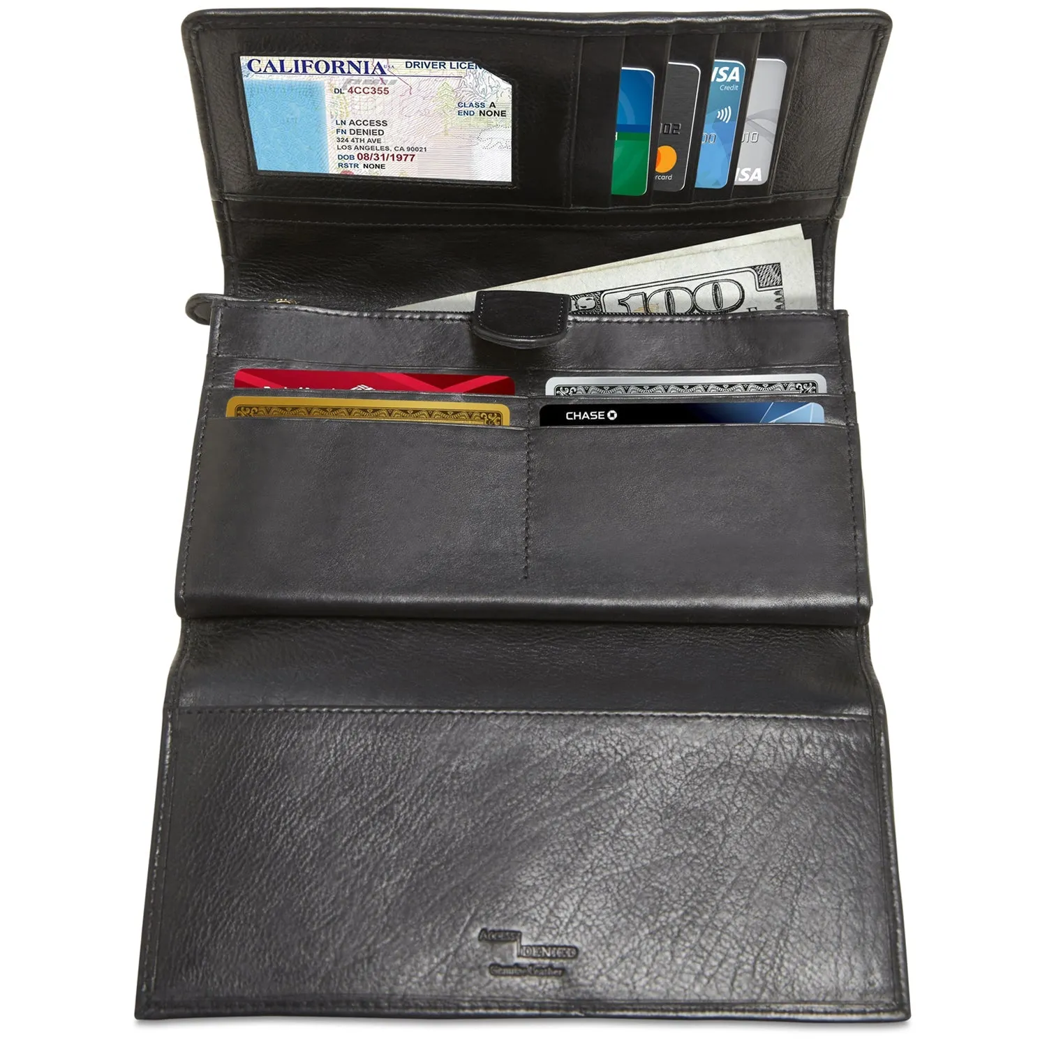 Leather Wallet Clutch Bag - Image 4