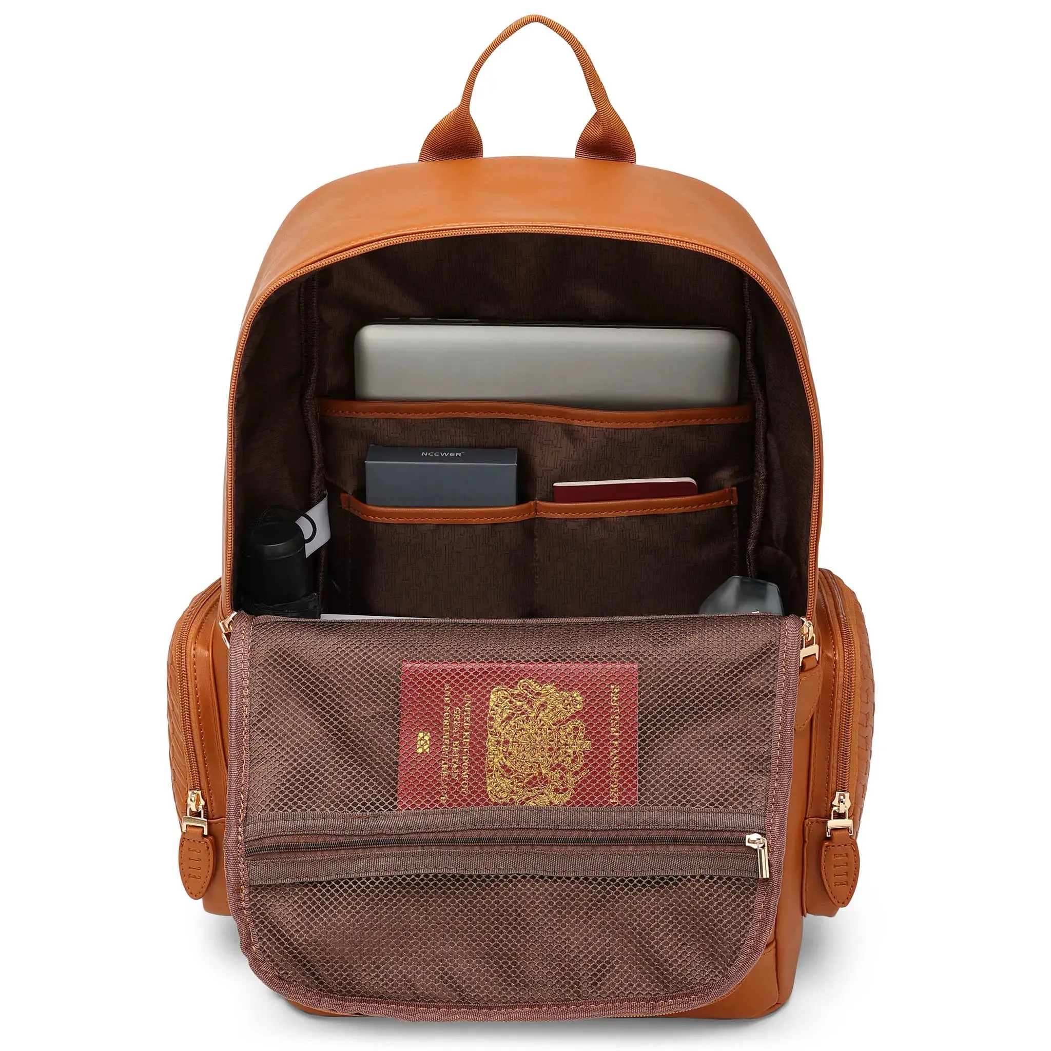 Leisure Luxe 27L Vegan Leather Backpack - Image 10