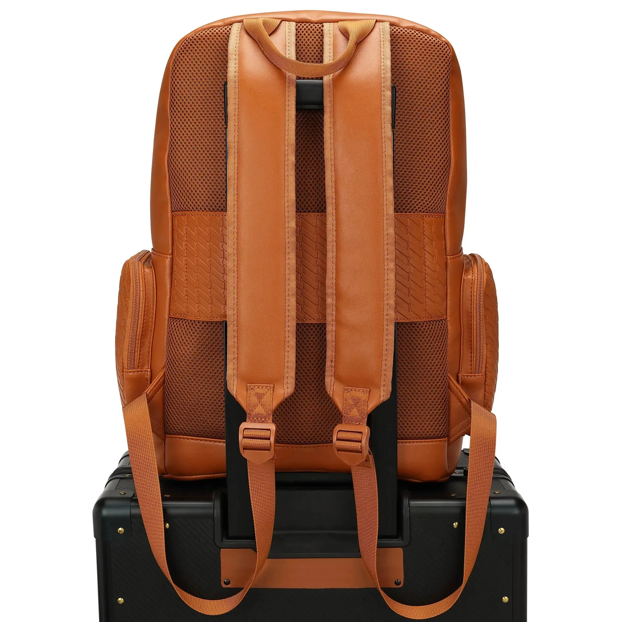 Leisure Luxe 27L Vegan Leather Backpack - Image 12