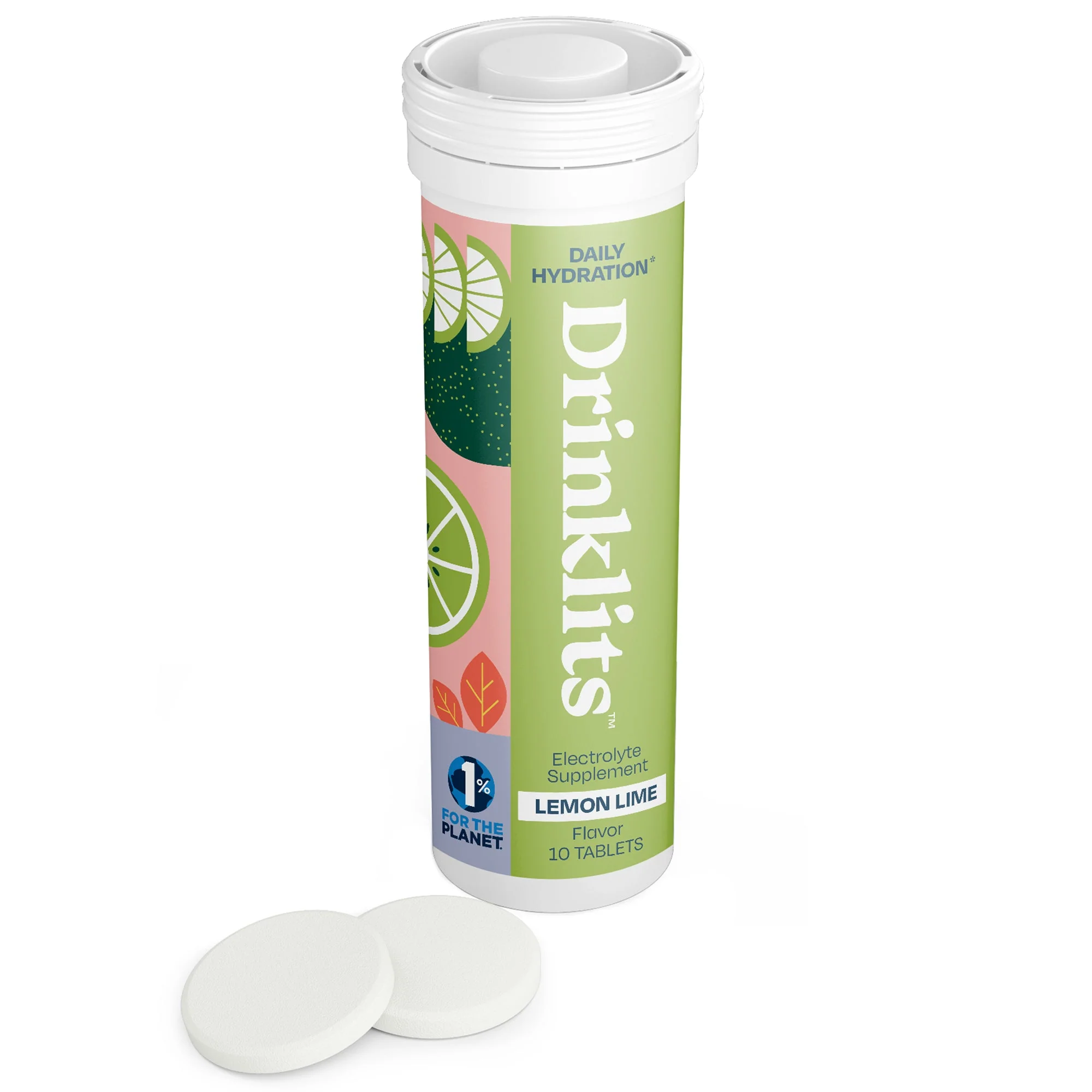 Lemon Lime Electrolyte Tablets for Daily Hydration (8 Tubes, 80 Servings) - Image 2