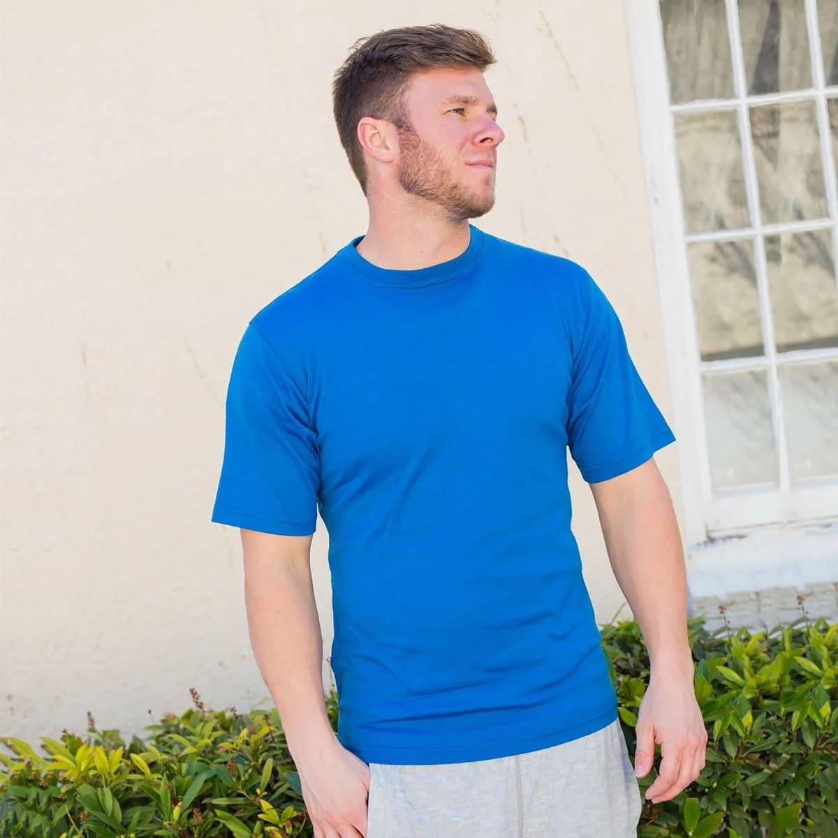 Algonquin Men's T-Shirt Crew 100% Merino Wool - Image 16