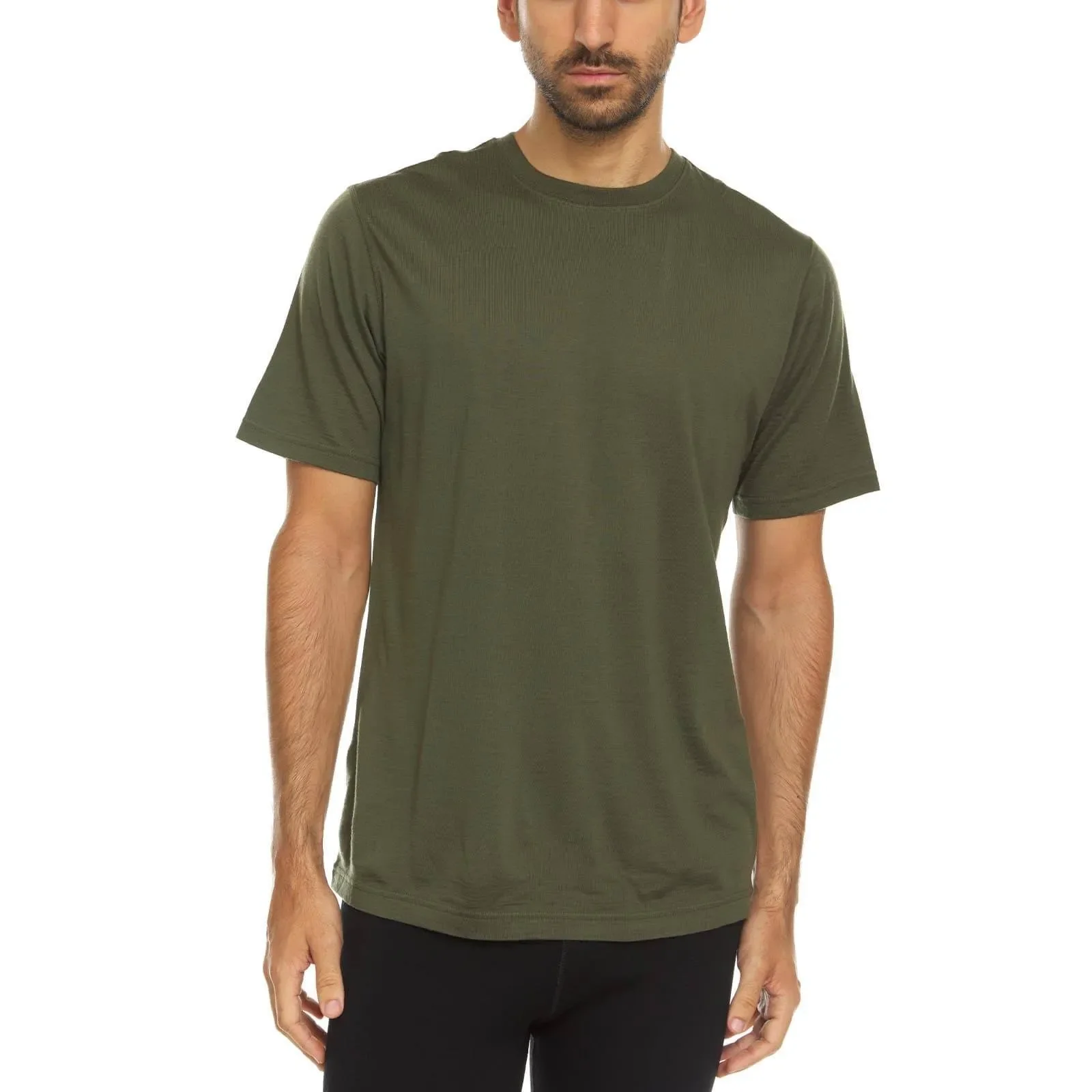 Algonquin Men's T-Shirt Crew 100% Merino Wool - Image 23
