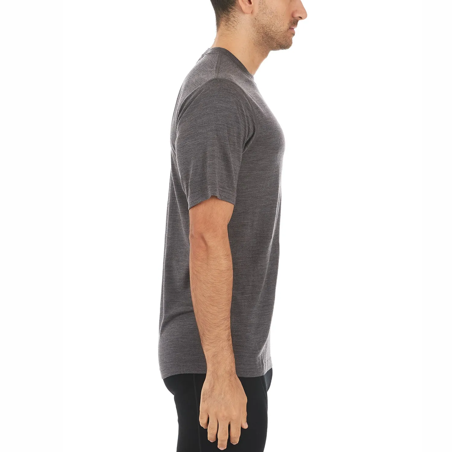 Algonquin Men's T-Shirt Crew 100% Merino Wool - Image 27
