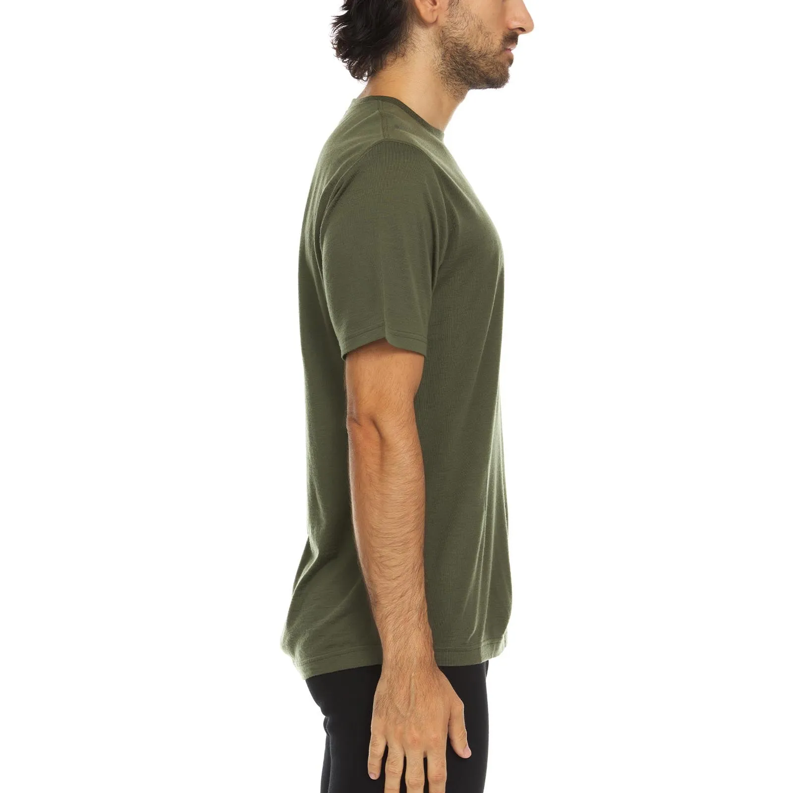 Algonquin Men's T-Shirt Crew 100% Merino Wool - Image 31