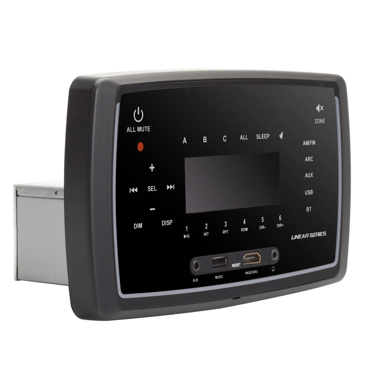 Linear Series RV6400S | Wall Mount Touch Screen Single Din AM/FM/BT/3-Zone Receiver - Image 4
