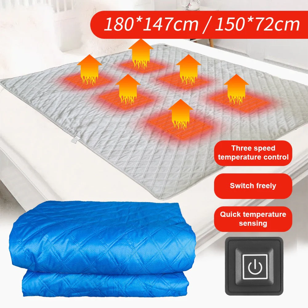LITEGUEST Heated Camping Blanket Polar Fleece Waterproof USB-Powered - Image 6