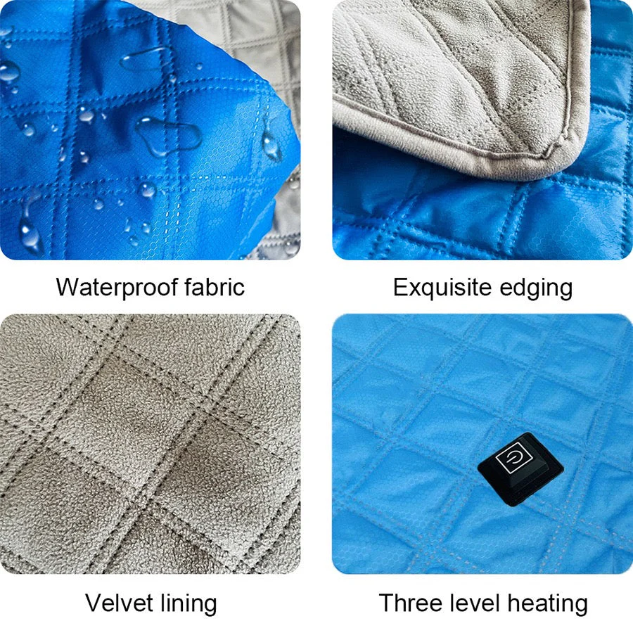 LITEGUEST Heated Camping Blanket Polar Fleece Waterproof USB-Powered - Image 8