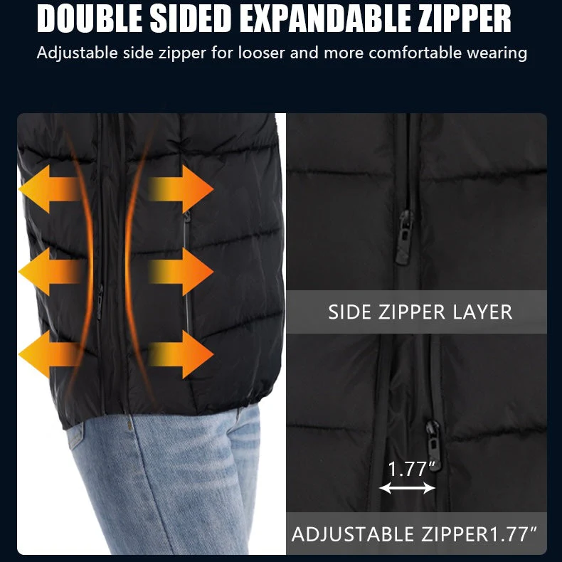 LITEGUEST Heated Vest with LED Light Winter Outdoor Warming Vest - Image 4