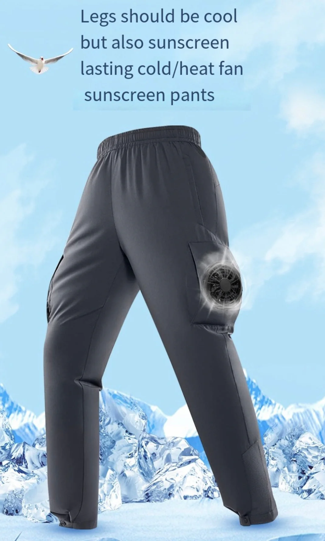 LITEGUEST Smart Air-Conditioned Fan Cooling Pants – USB Dual Fans - Image 7