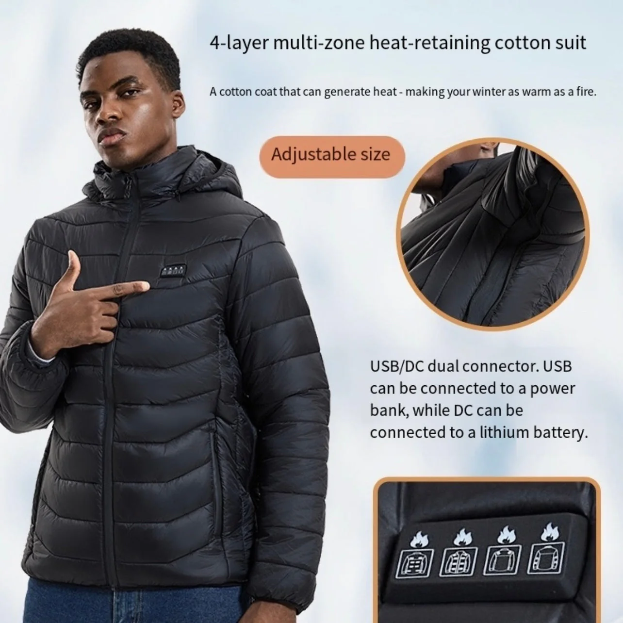 LITEGUEST Smart Heated Jacket – 27-Zone Winter Outdoor Jacket - Image 2