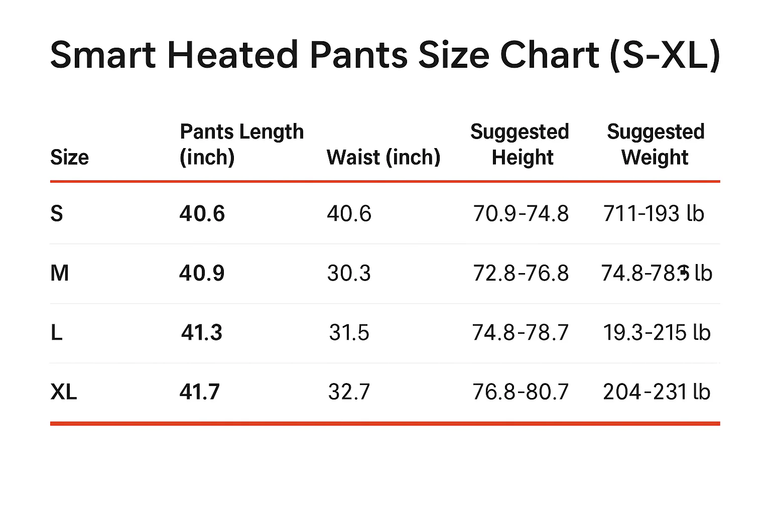 LITEGUEST Smart Heated Pants Fast Heating Windproof Warm for Winter - Image 12