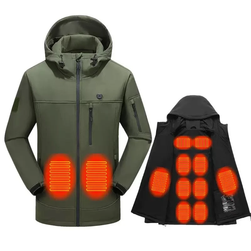 LITEGUEST Softshell 10-Zone Heated Jacket Waterproof for Winter - Image 3