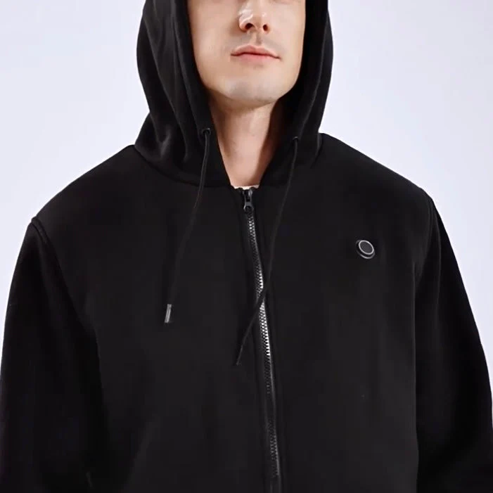 LITEGUEST USB Heated Hoodie 5-Zone Heated Zip-up Hooded Sweatshirt - Image 11