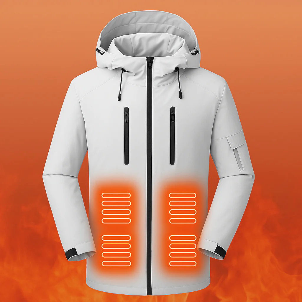 LITEGUEST Waterproof Heated Jacket 5-Zone USB-Powered for Outdoor