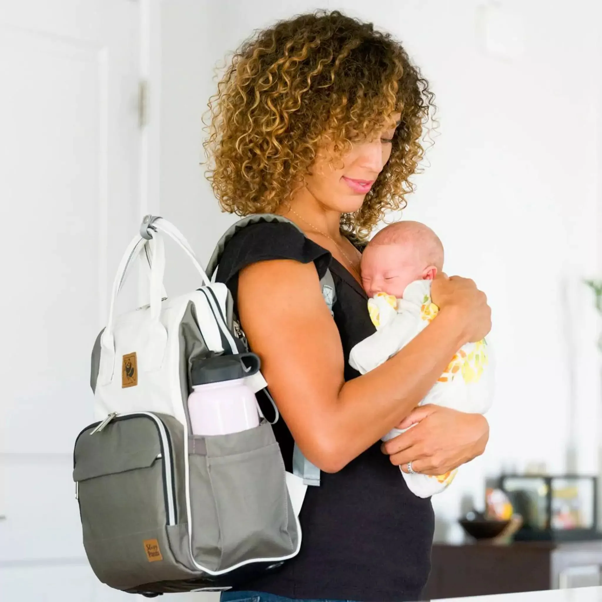 Lizzie Canvas Diaper Backpack | Mommy Bag - Image 16