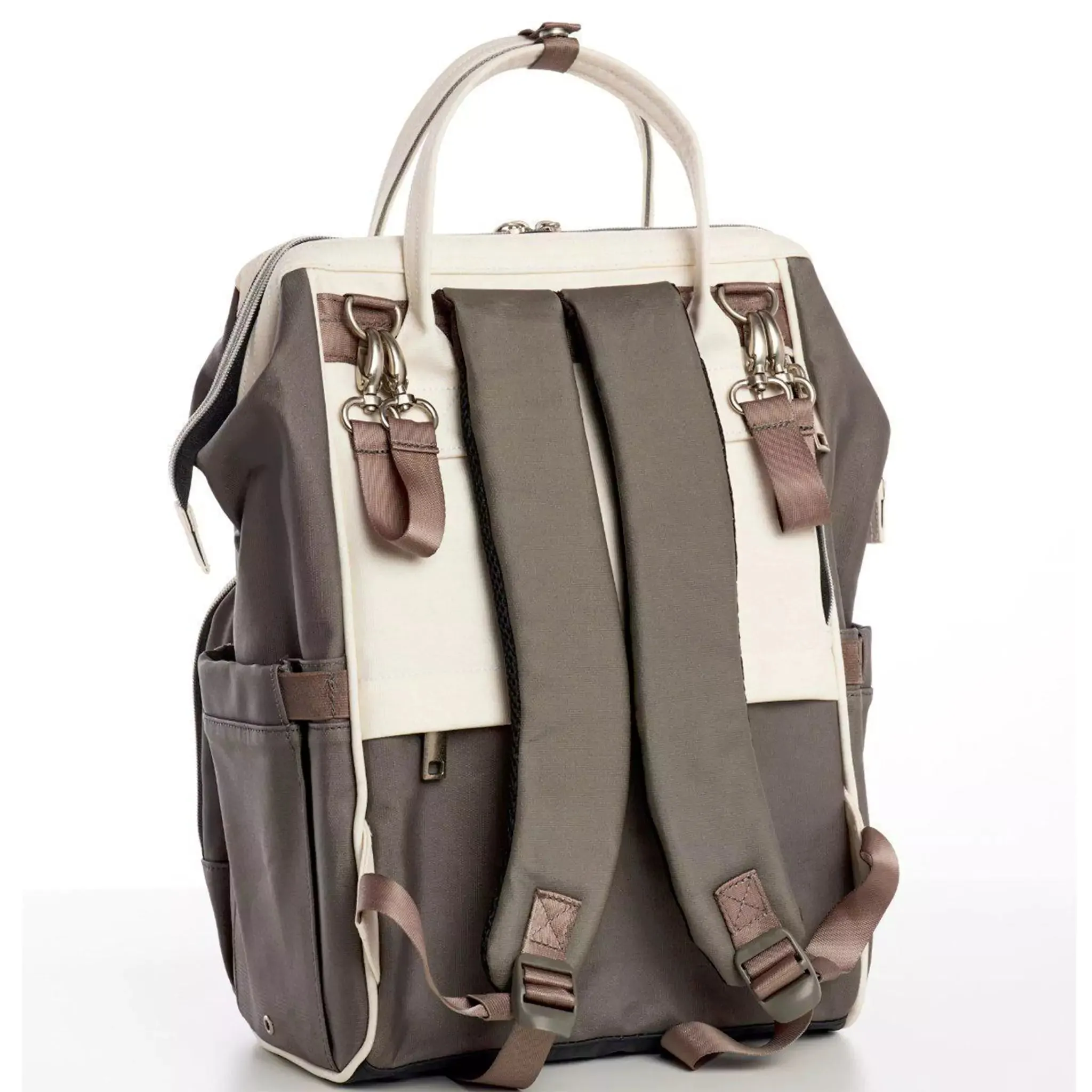 Lizzie Canvas Diaper Backpack | Mommy Bag - Image 22