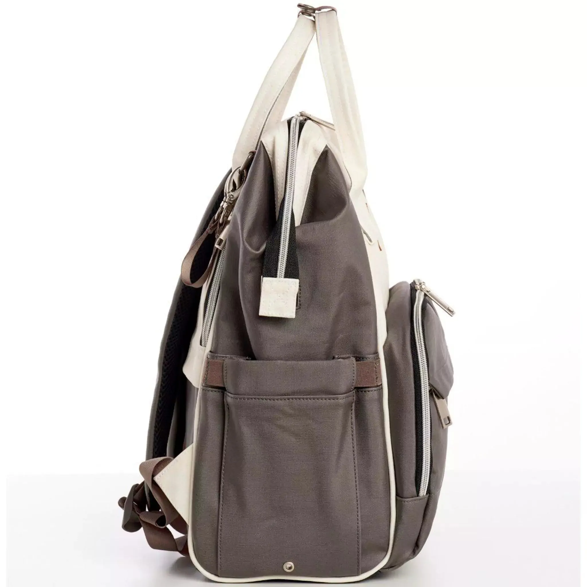 Lizzie Canvas Diaper Backpack | Mommy Bag - Image 23
