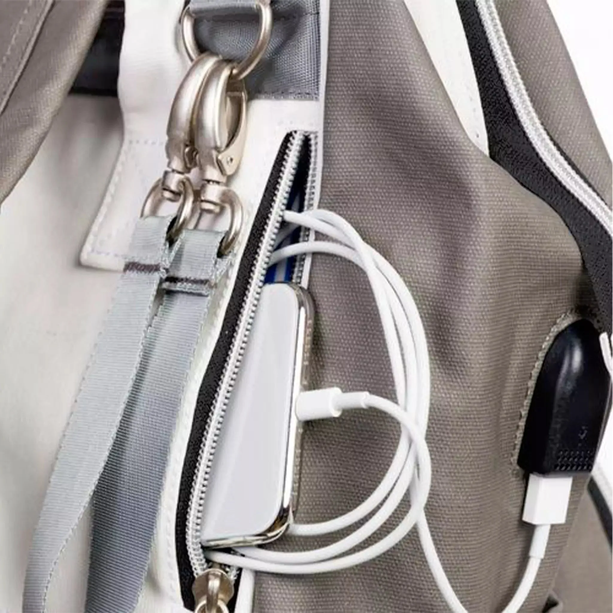 Lizzie Canvas Diaper Backpack | Mommy Bag - Image 25