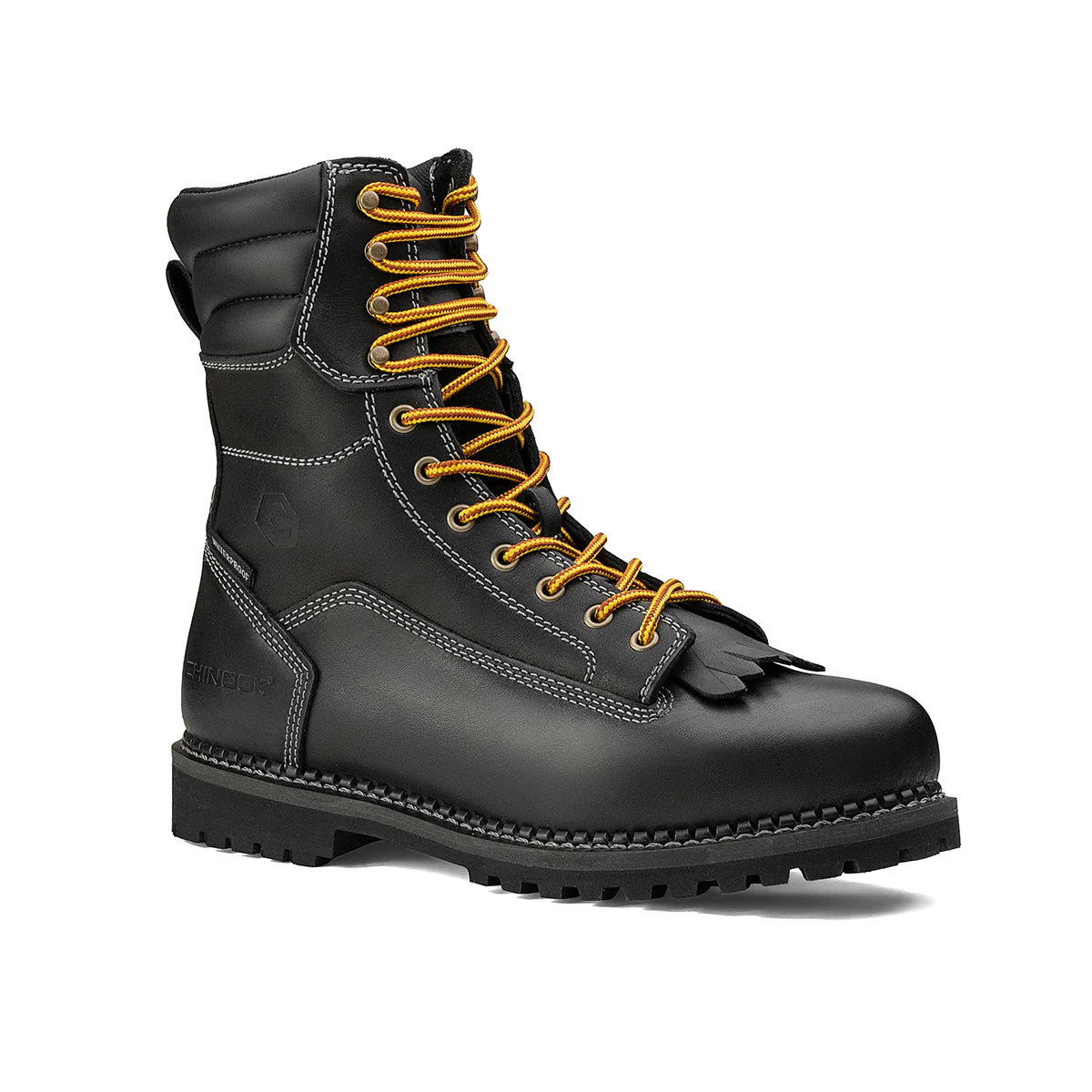 Logger 8” Men’s Waterproof Work Boot for Men - Black - Image 3