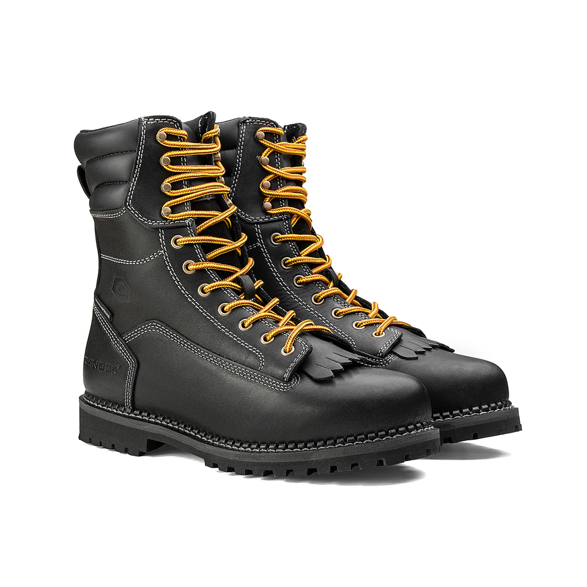 Logger 8” Men’s Waterproof Work Boot for Men - Black - Image 4