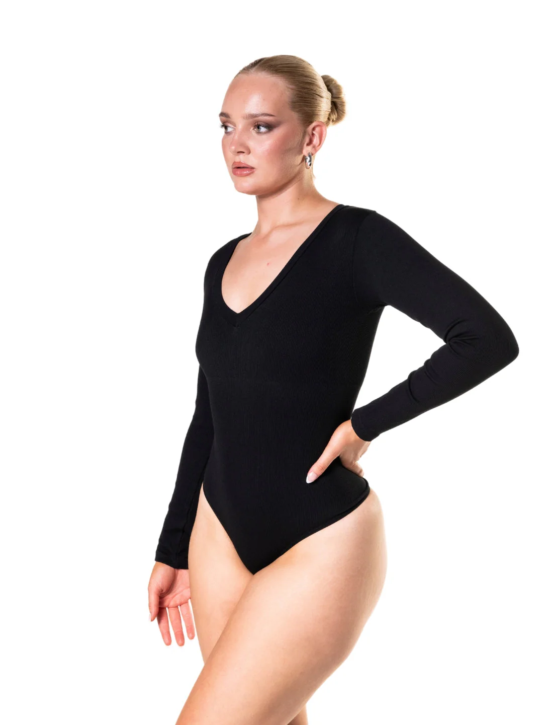 Long Sleeve Scoop Neck Bodysuit - Image 2