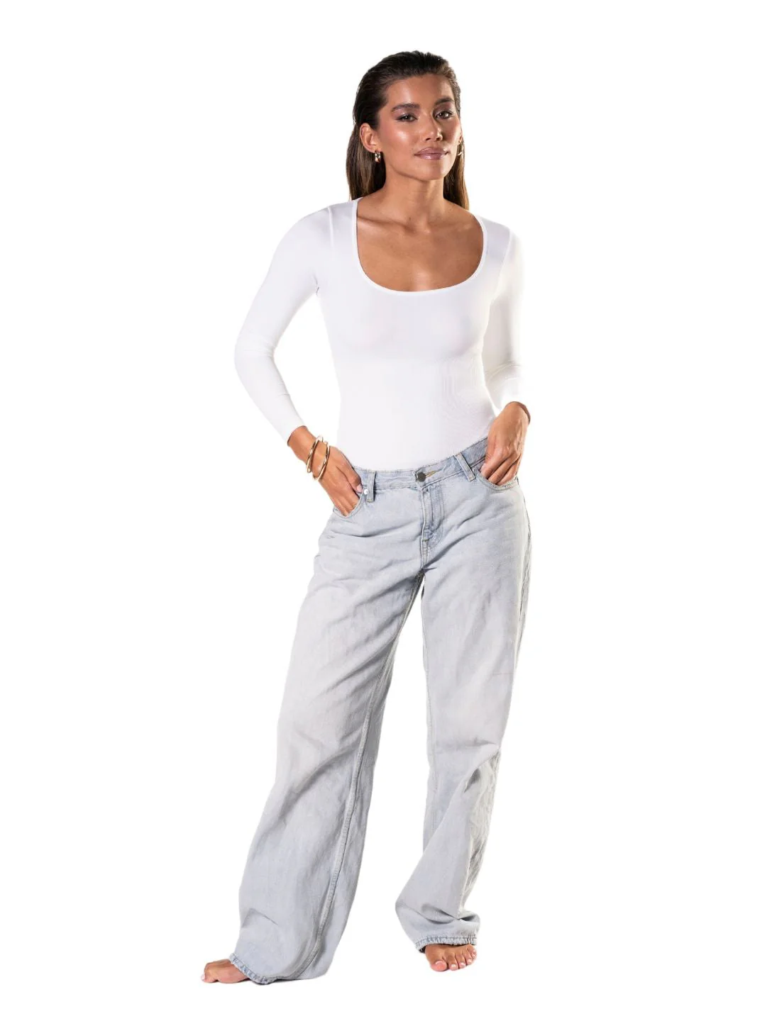 Long Sleeve Thong Bodysuit - Image 12