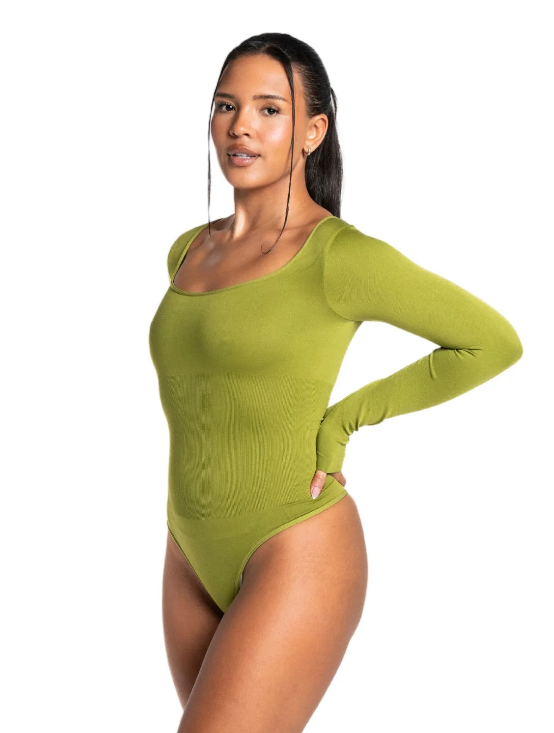 Long Sleeve Thong Bodysuit - Image 17