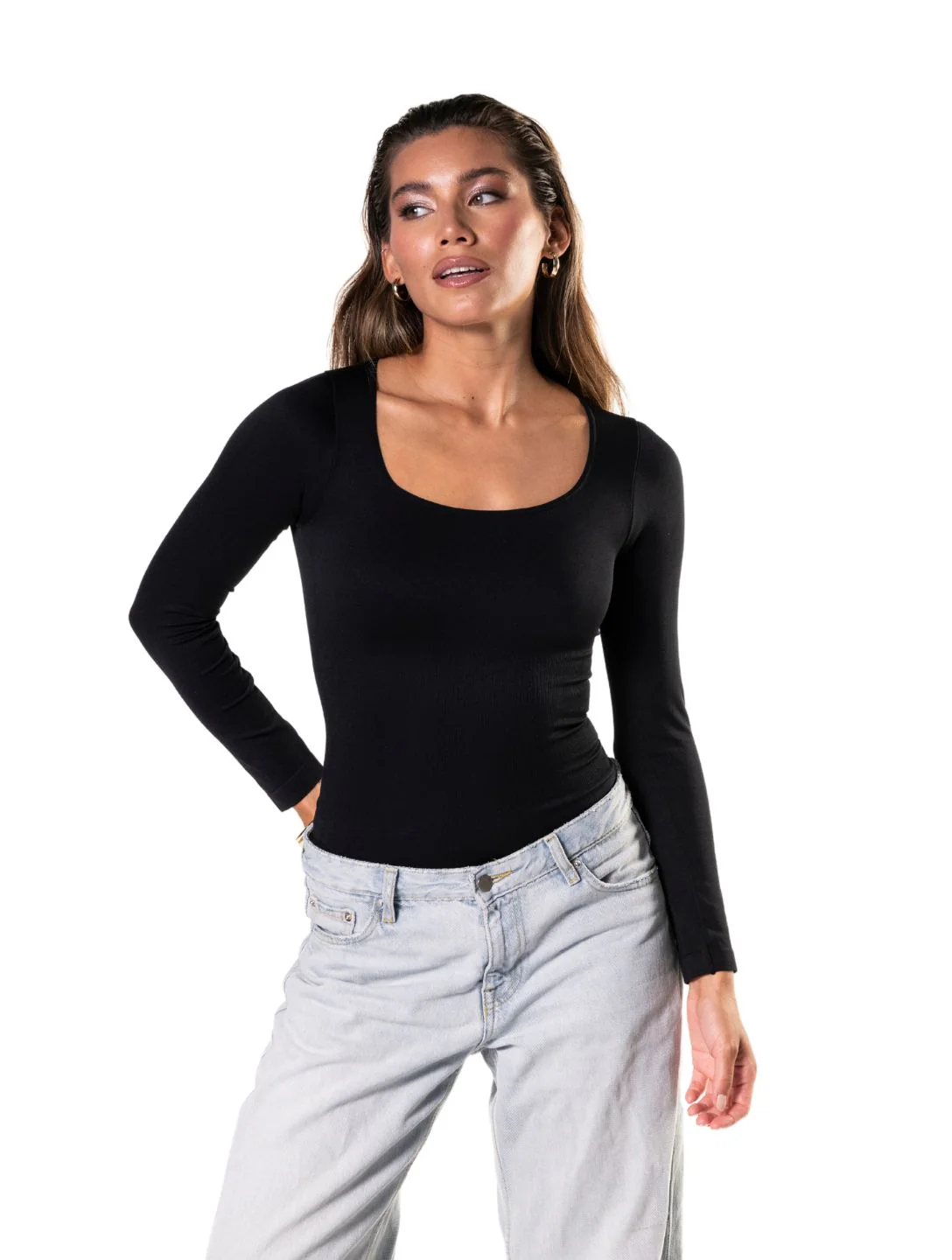 Long Sleeve Thong Bodysuit - Image 4