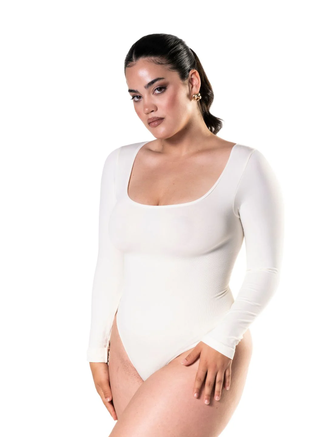 Long Sleeve Thong Bodysuit - Image 7