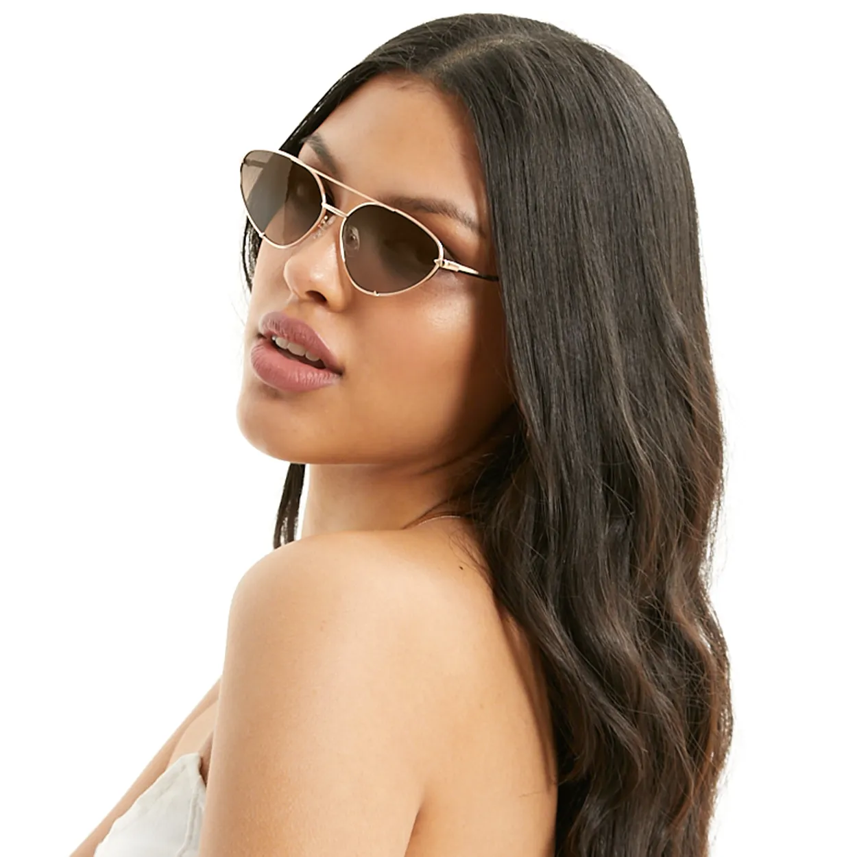 Lucky Star Sunglasses - Faded Brown & Gold - Image 5
