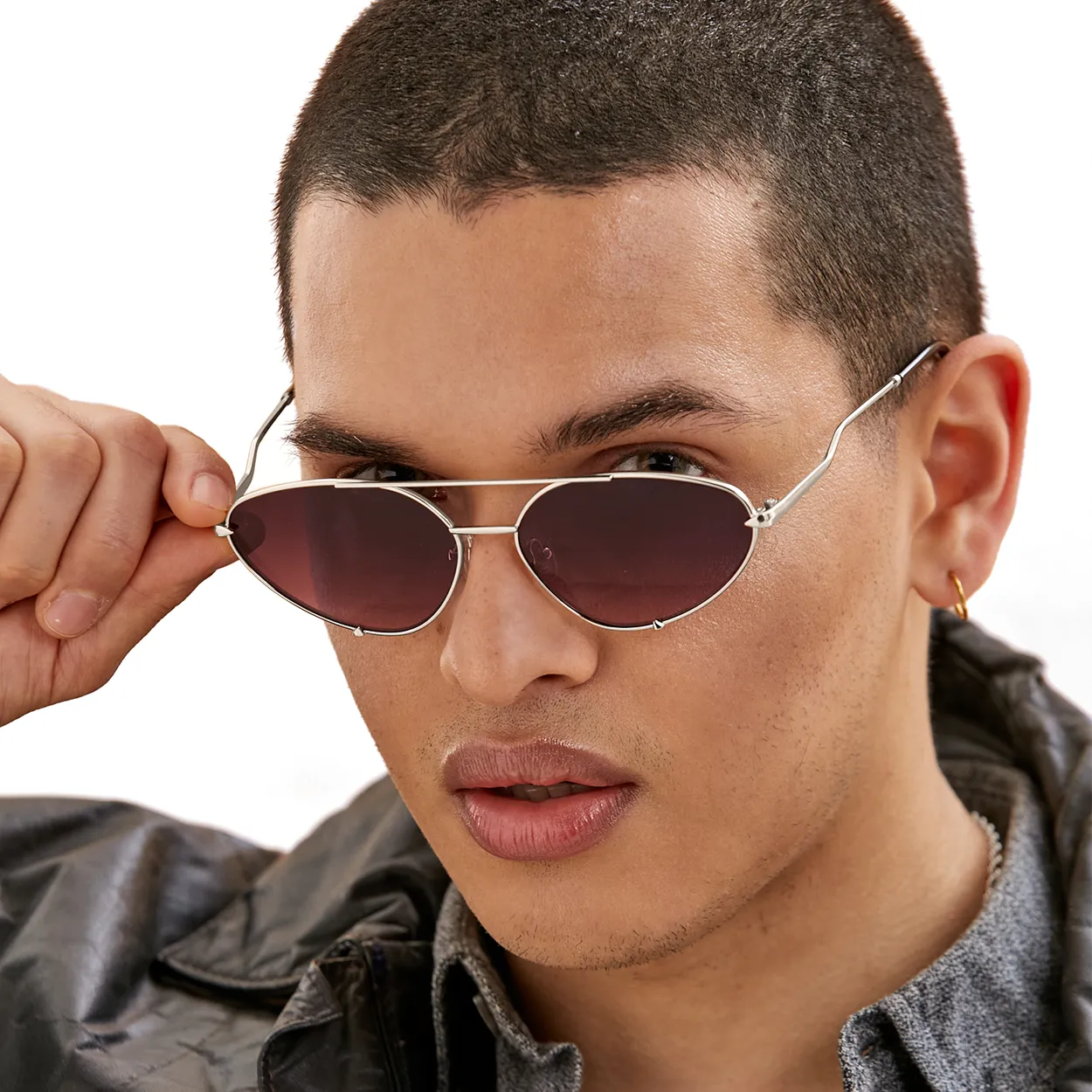Lucky Star Sunglasses - Ruby & Silver - Image 4