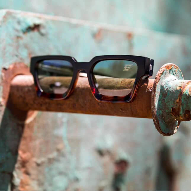 Lux Shades. Matte black/Tortoise Fade. Polarized - Image 3
