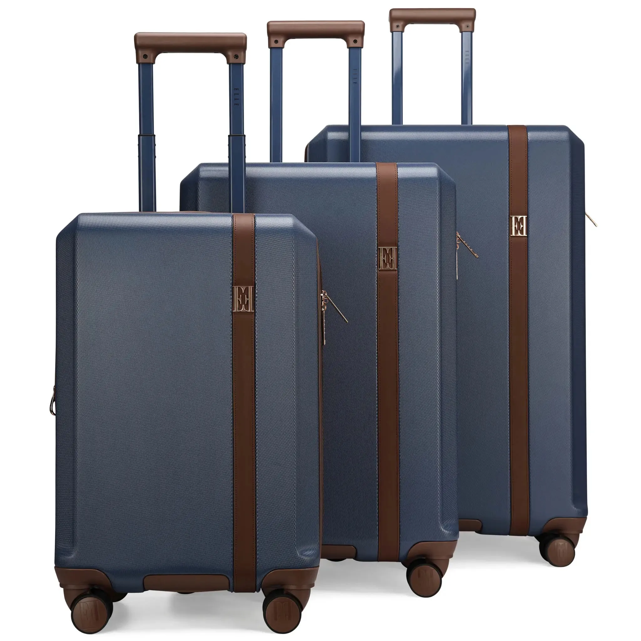 Luxe Journey 3 Piece Expandable Retro Luggage Set - Image 14