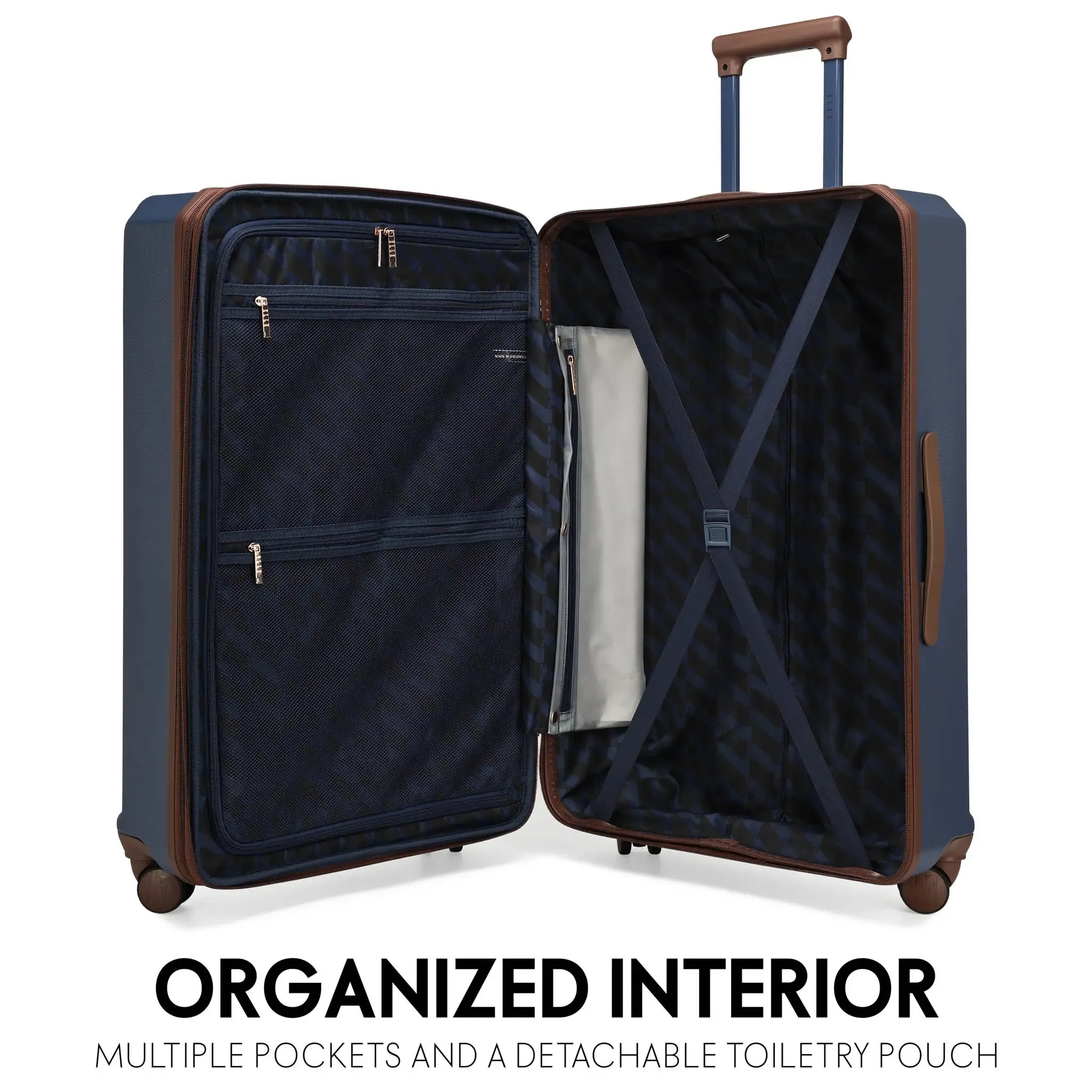 Luxe Journey 3 Piece Expandable Retro Luggage Set - Image 15