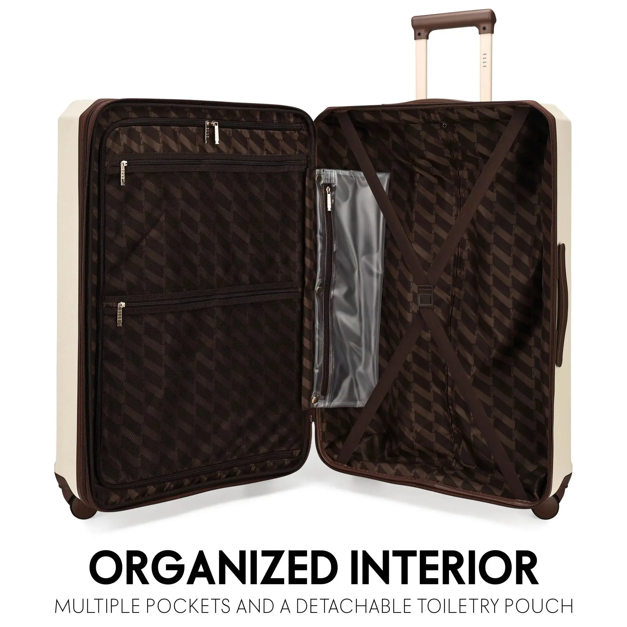 Luxe Journey 3 Piece Expandable Retro Luggage Set - Image 3