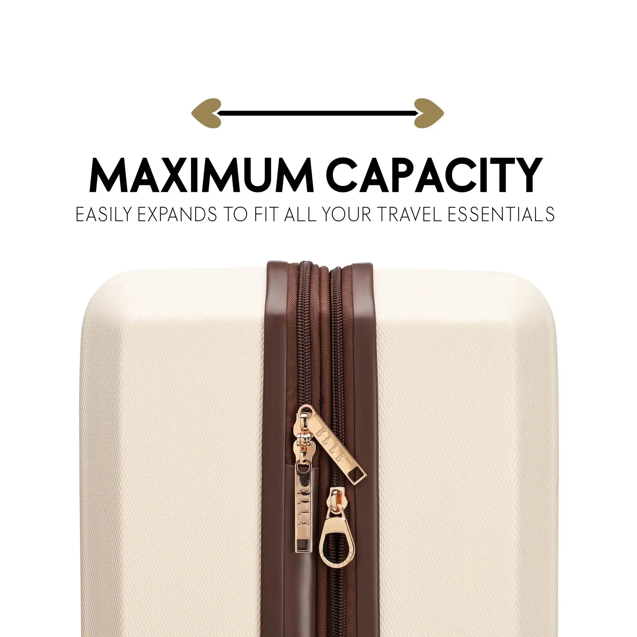 Luxe Journey 3 Piece Expandable Retro Luggage Set - Image 4