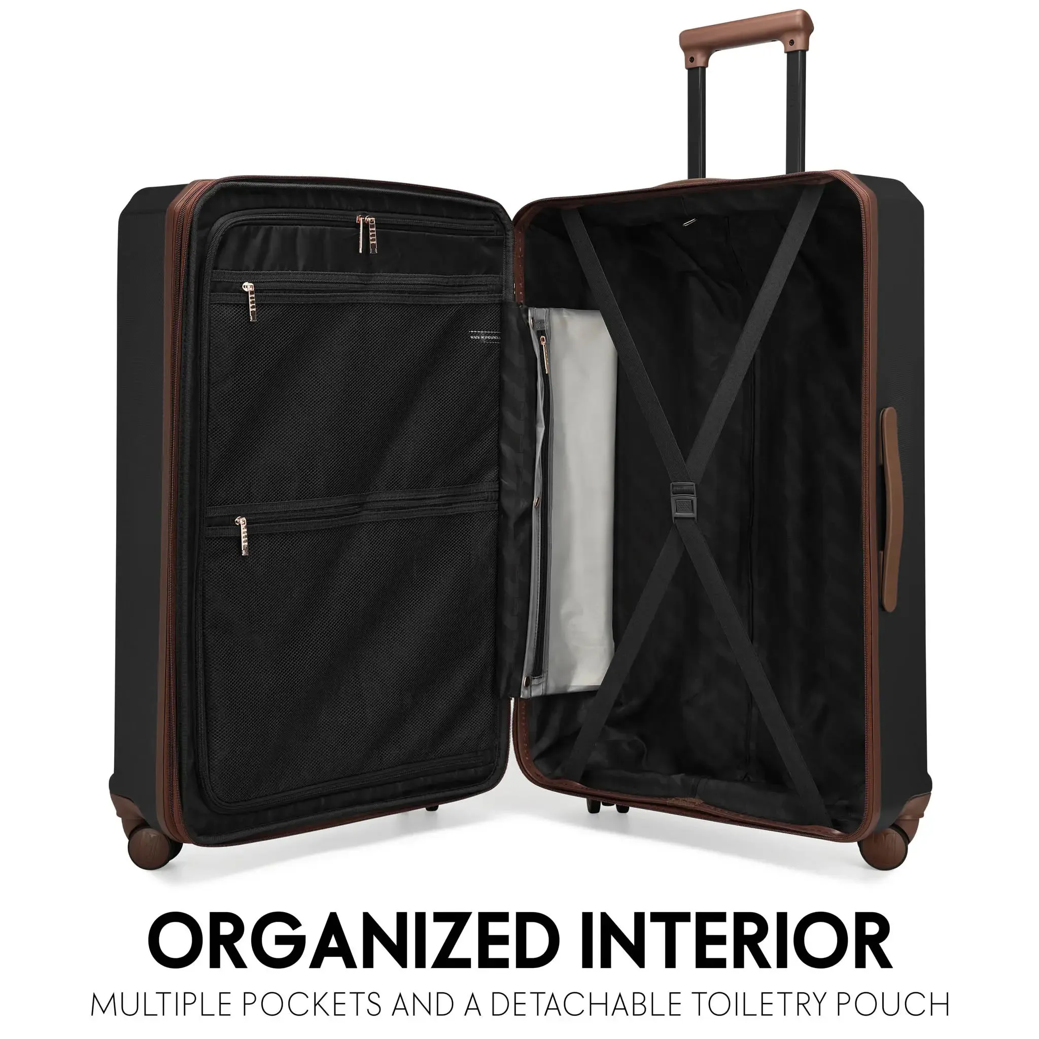 Luxe Journey 3 Piece Expandable Retro Luggage Set - Image 12