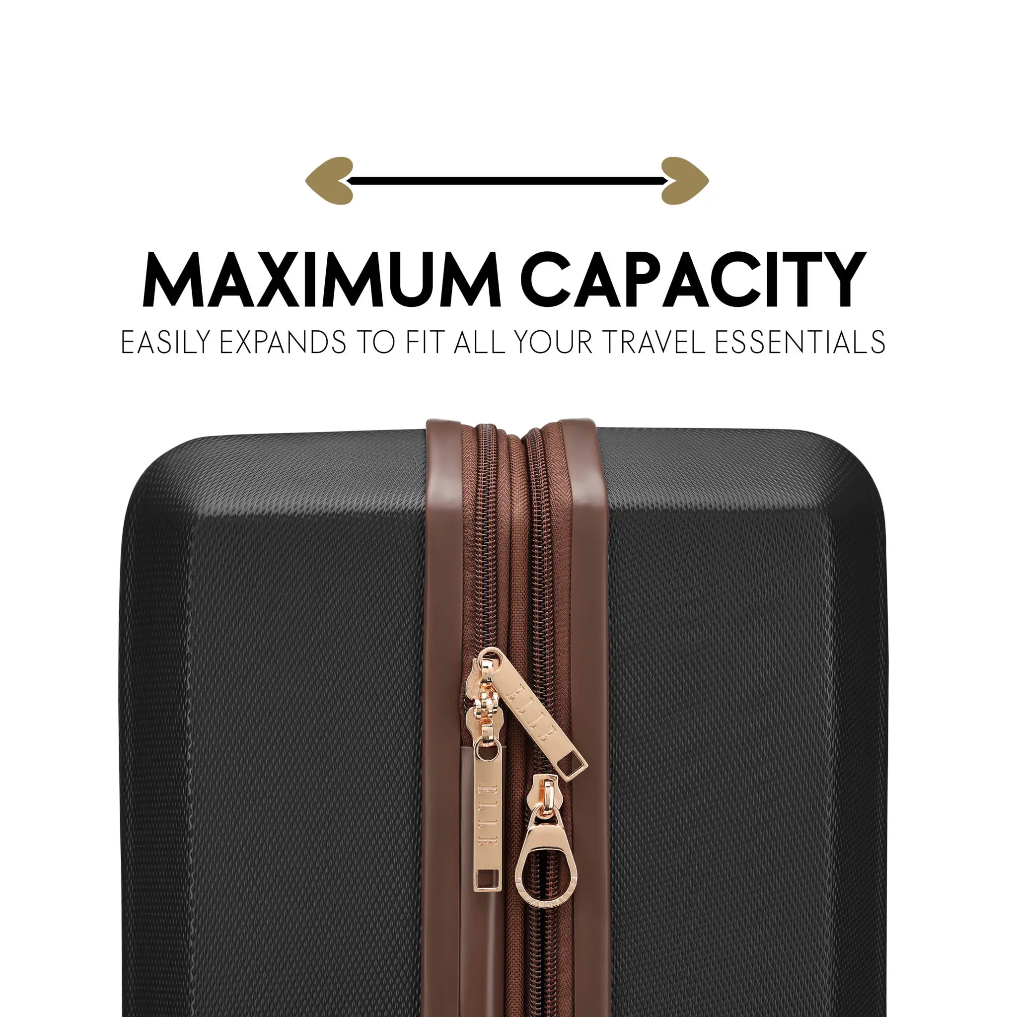 Luxe Journey Expandable 5 Piece Retro Luggage Set - Image 5