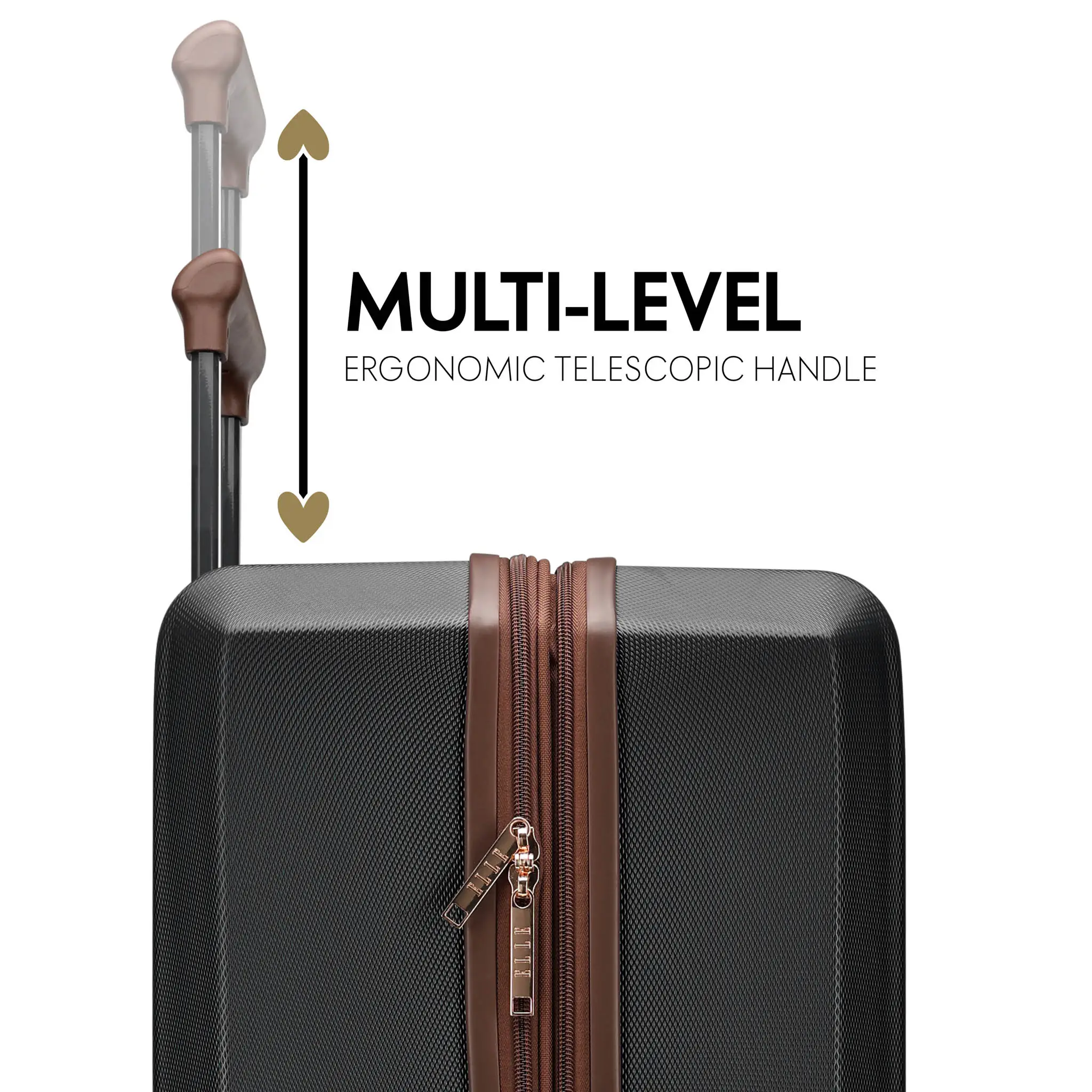 Luxe Journey Expandable 5 Piece Retro Luggage Set - Image 8