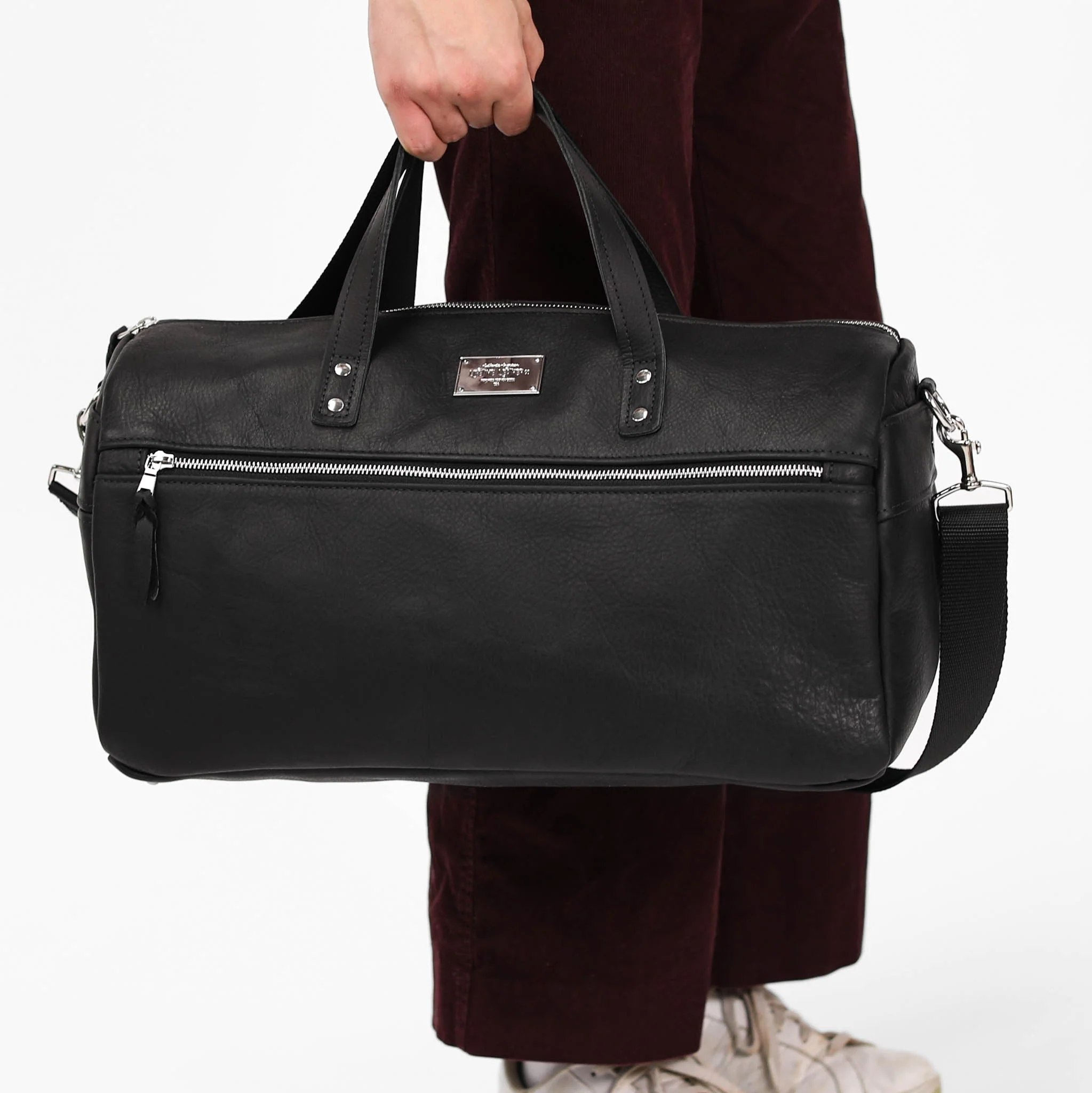 Luxury Leather Duffel Bag - Image 13