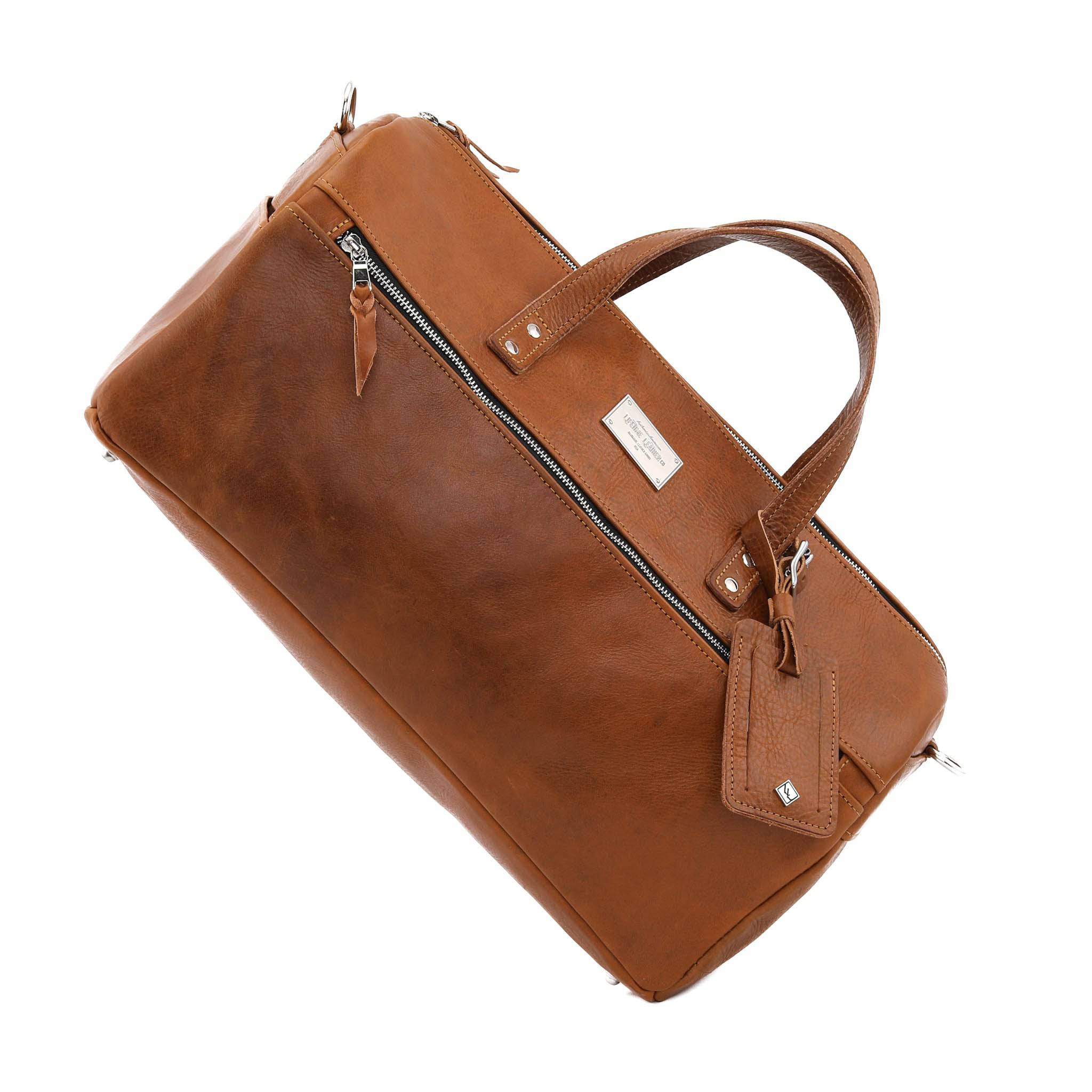 Luxury Leather Duffel Bag - Image 16