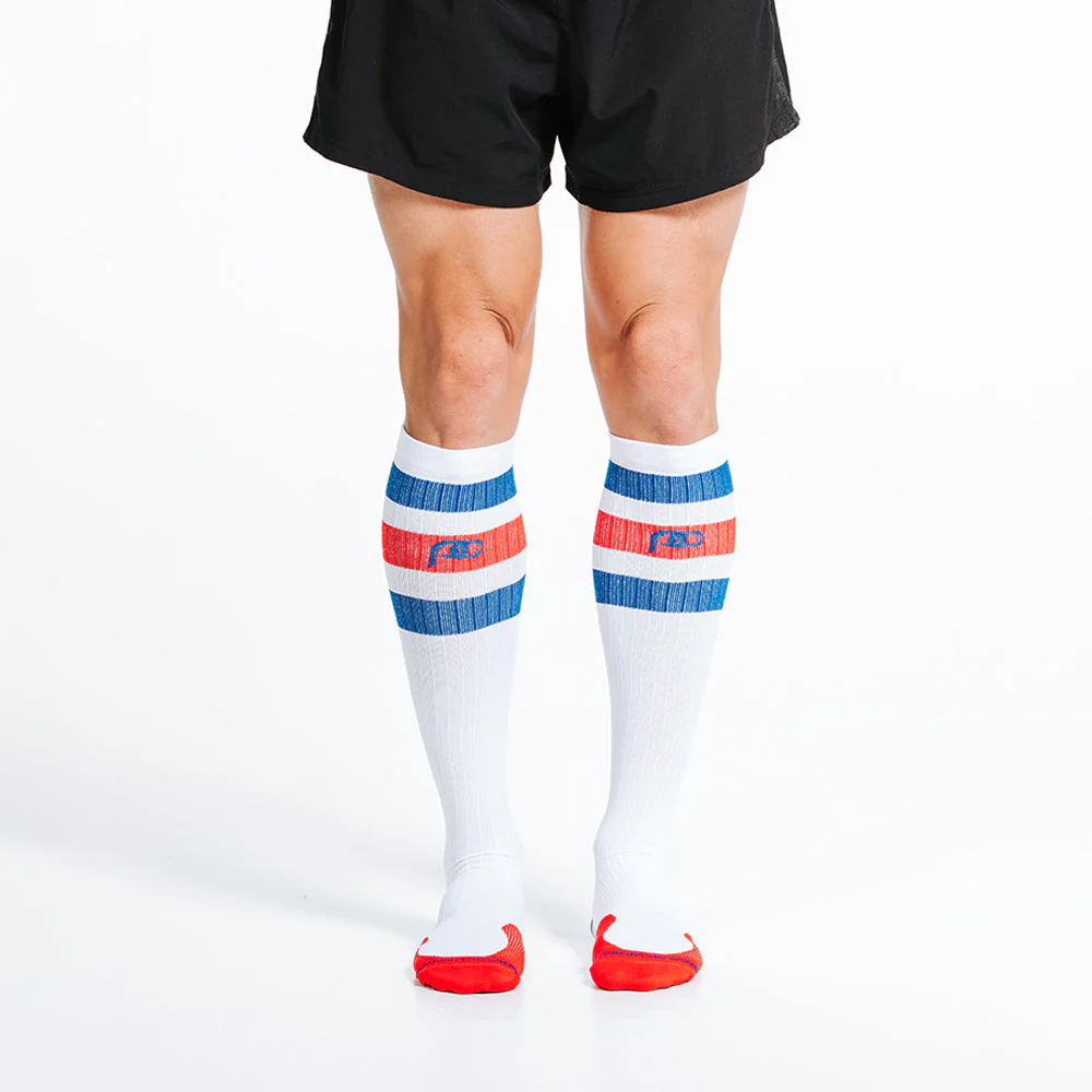 Marathon, White, Red and Blue Stripe - Image 4