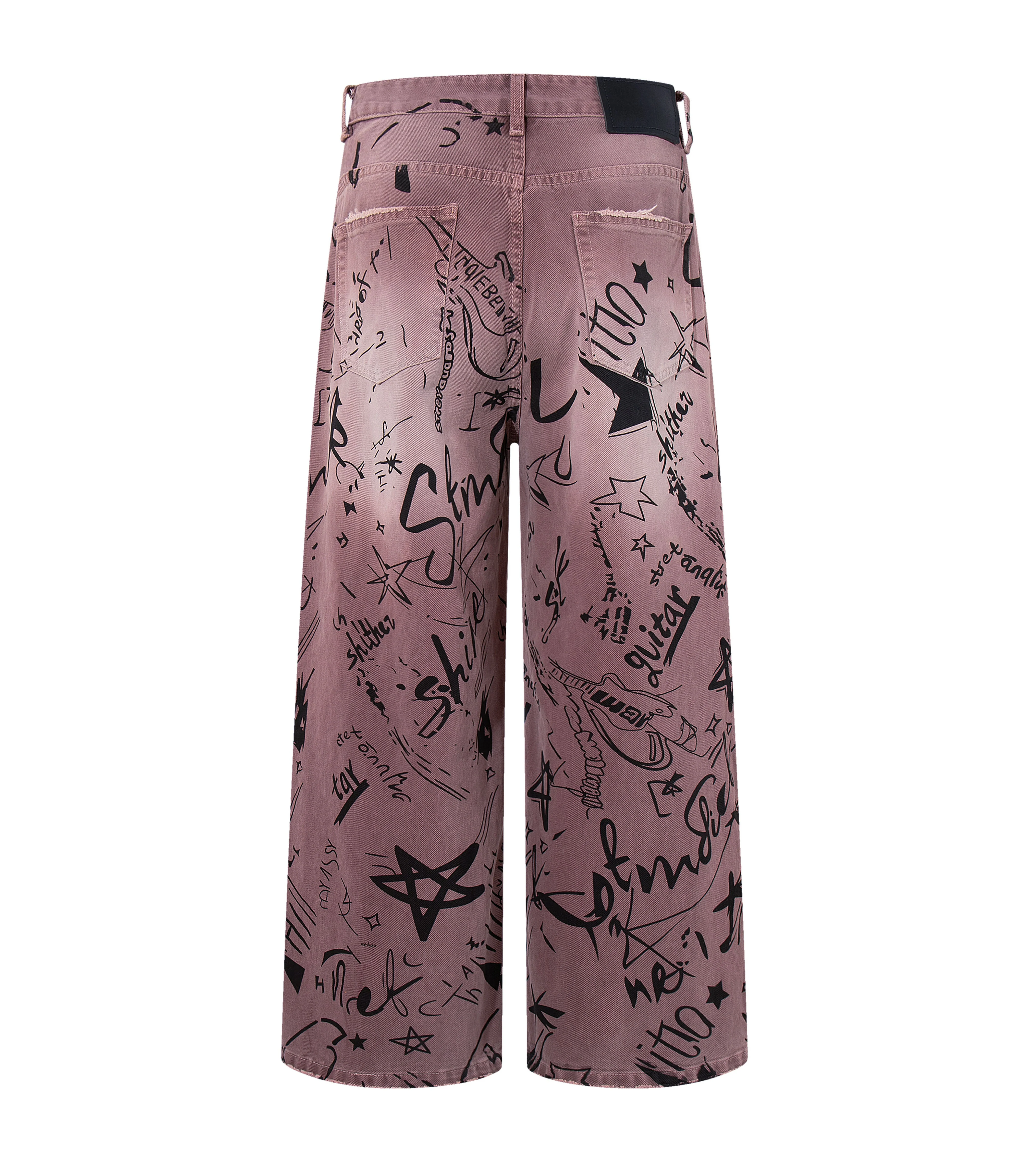 MAROON GRAFFITI DENIM - Image 2