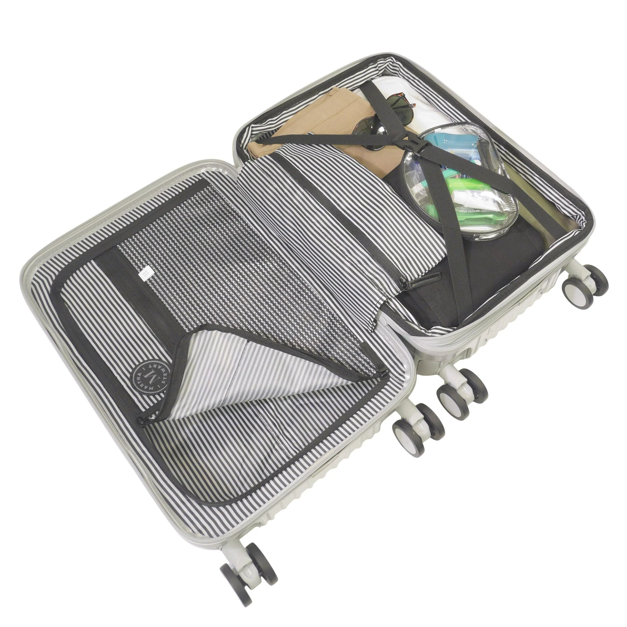 Martha Stewart The Bedford 3-Piece Hardcase Luggage Set - Image 5