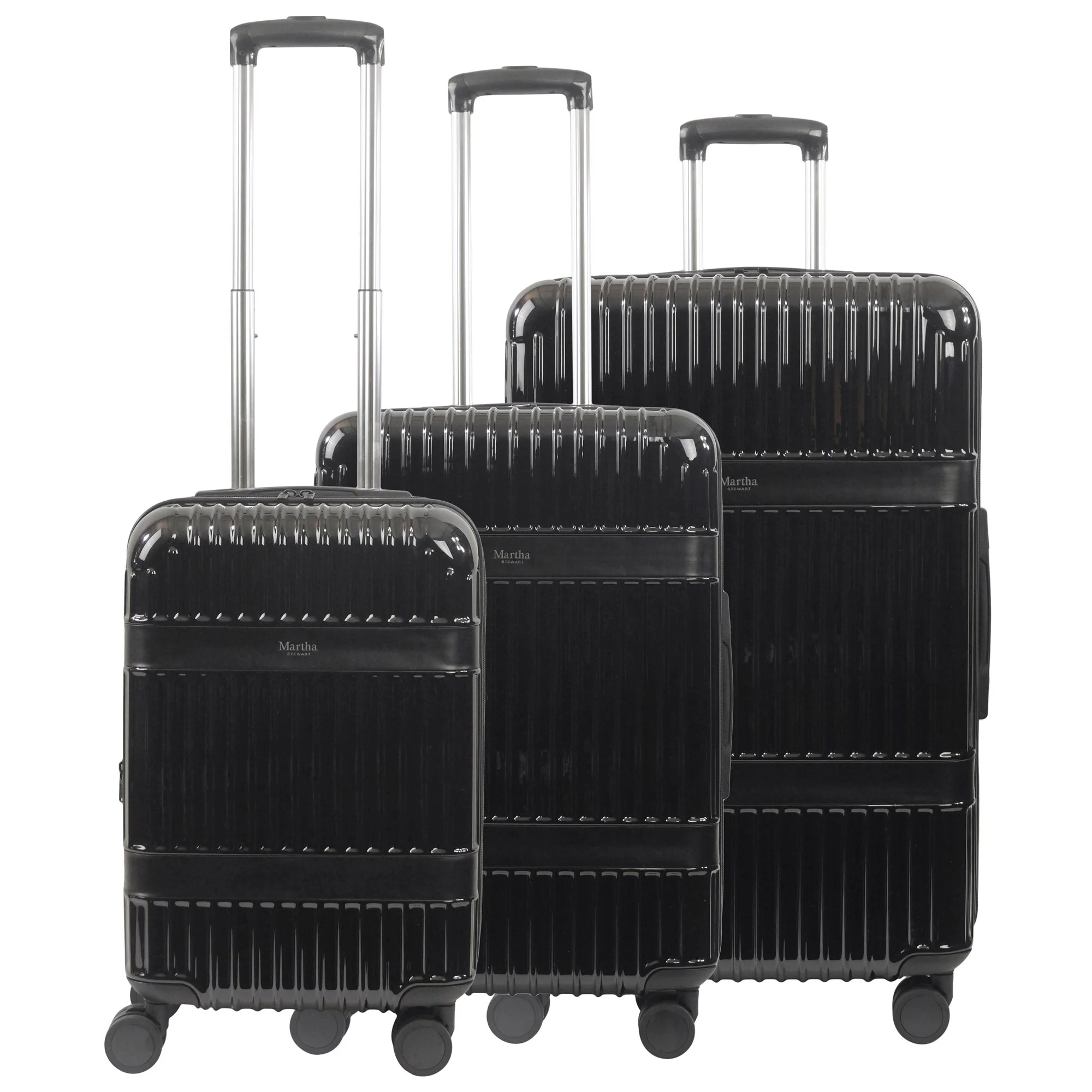 Martha Stewart The Bedford 3-Piece Hardcase Luggage Set - Image 3